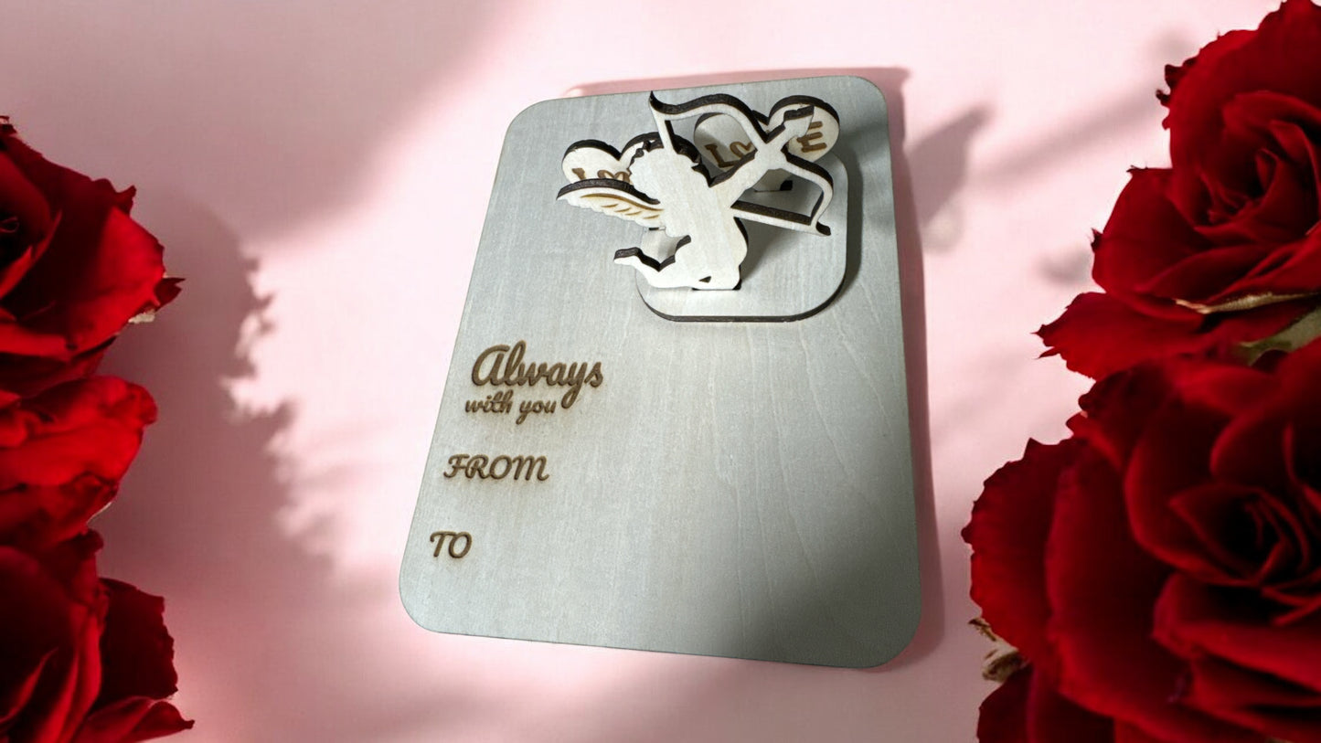 Valentine's day figurines laser cut bundle, Personalized gift, lovers, wooden card, greeting cards