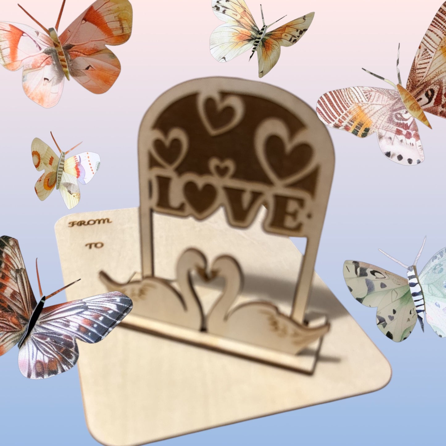 Valentine's day figurines laser cut bundle, Personalized gift, lovers, wooden card, greeting cards